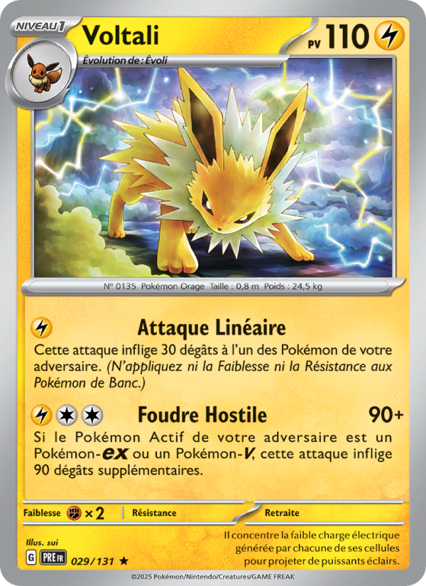 Voltali 029 — Évolutions Prismatiques (French Pokémon TCG card)