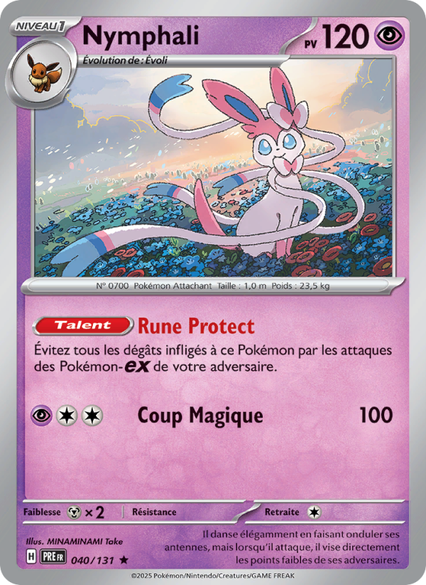 Nymphali 040 — Évolutions Prismatiques (French Pokémon TCG card)