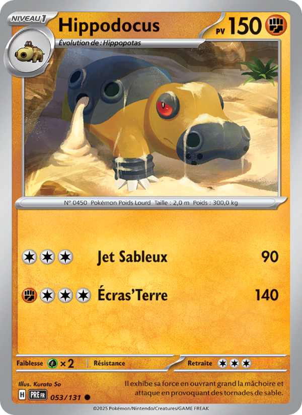 Hippodocus 053 — Évolutions Prismatiques (French Pokémon TCG card)
