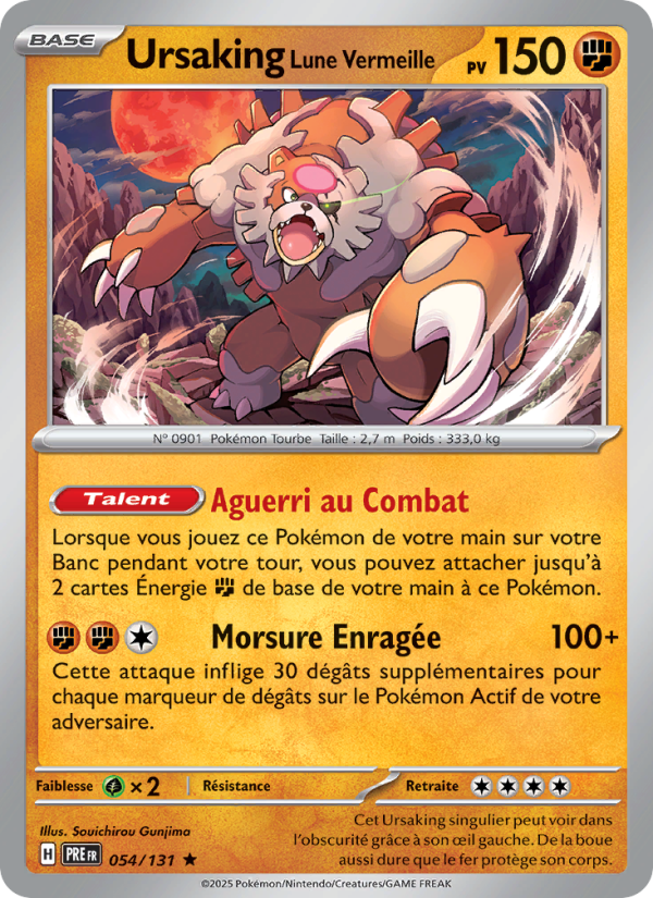 Ursaking Lune Vermeille 054 — Évolutions Prismatiques (French Pokémon TCG card)