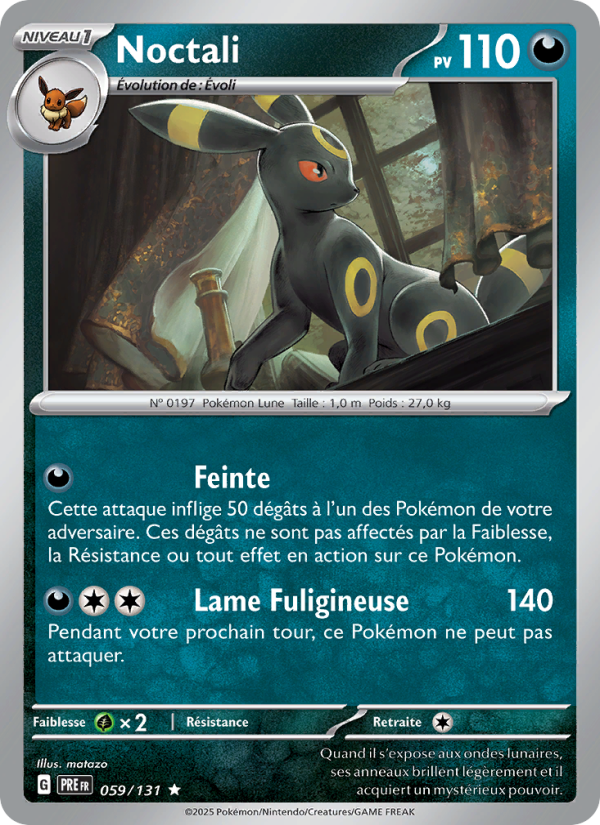 Noctali 059 — Évolutions Prismatiques (French Pokémon TCG card)