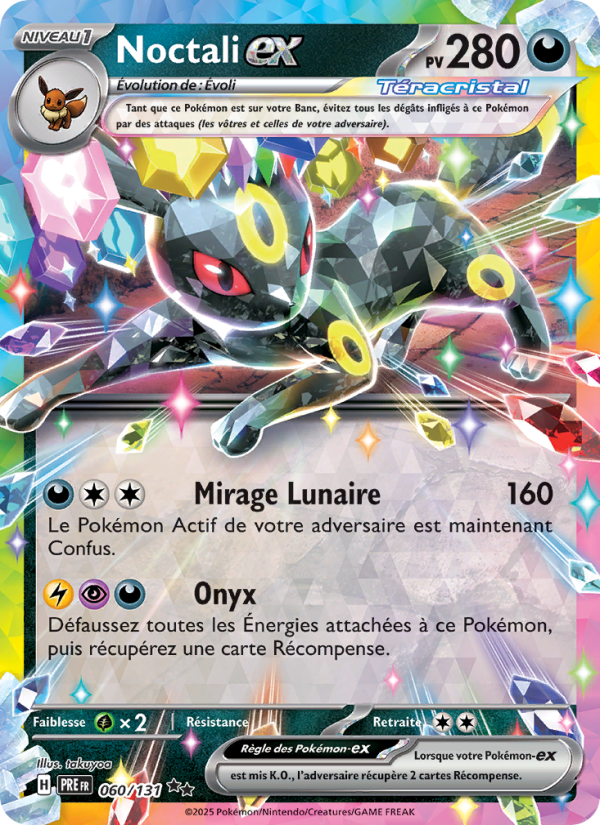 Noctali-ex 060 — Évolutions Prismatiques (French Pokémon TCG card)