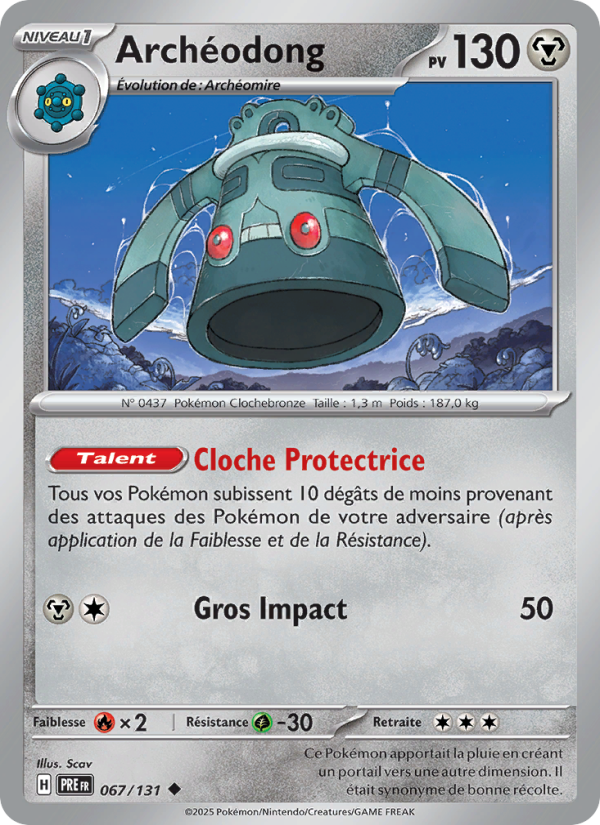 Archéodong 067 — Évolutions Prismatiques (French Pokémon TCG card)