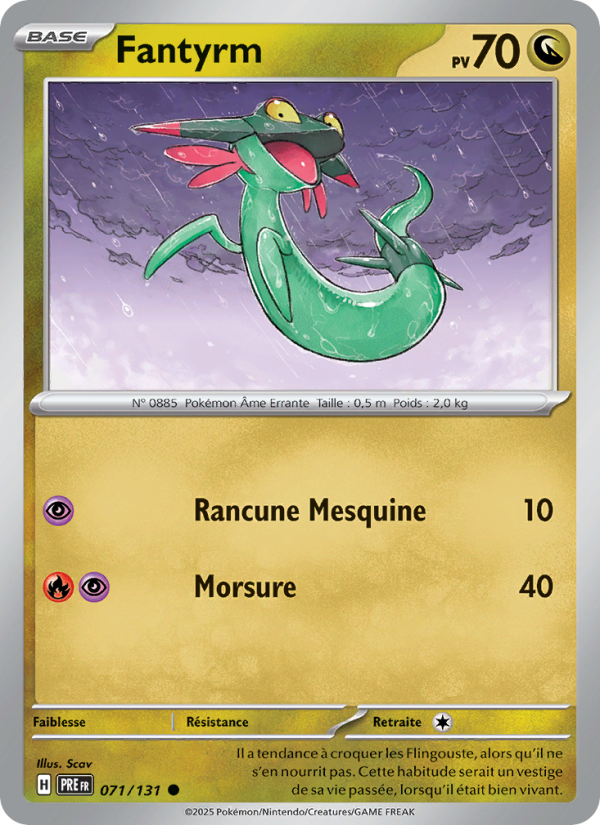Fantyrm 071 — Évolutions Prismatiques (French Pokémon TCG card)