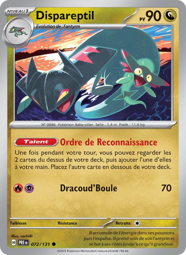 Dispareptil 072 — Évolutions Prismatiques (French Pokémon TCG card)