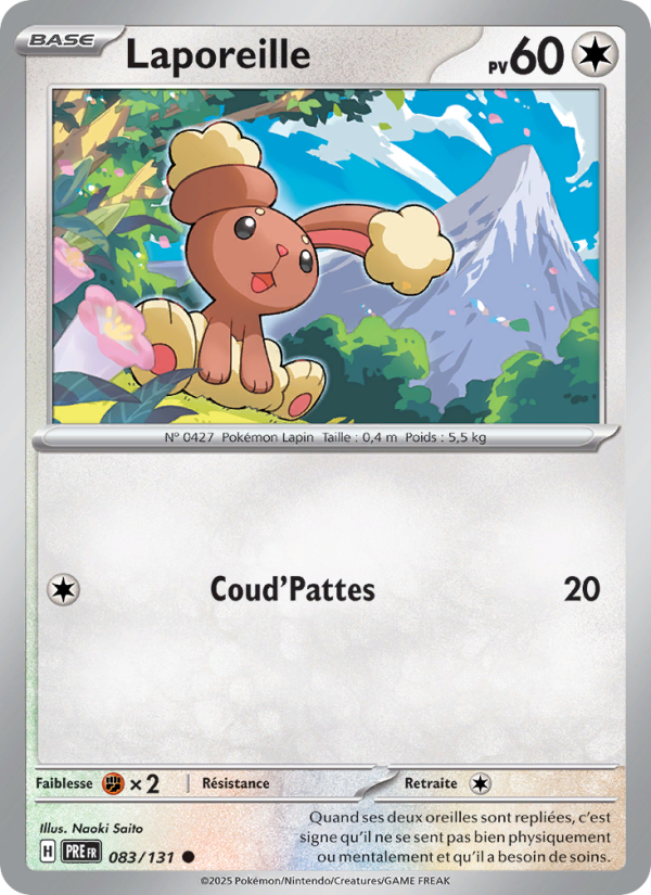 Laporeille 083 — Évolutions Prismatiques (French Pokémon TCG card)