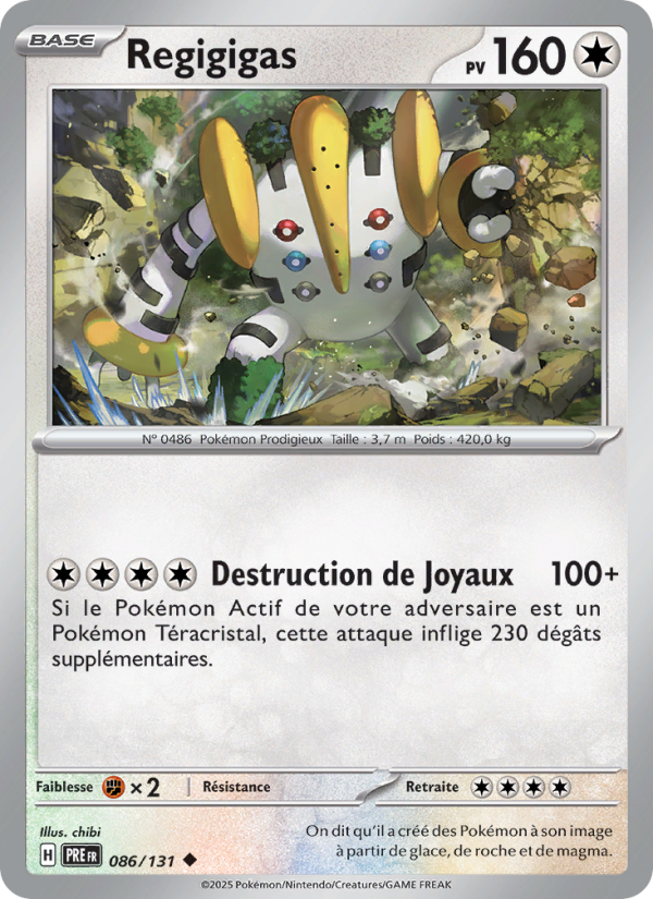 Regigigas 086 — Évolutions Prismatiques (French Pokémon TCG card)