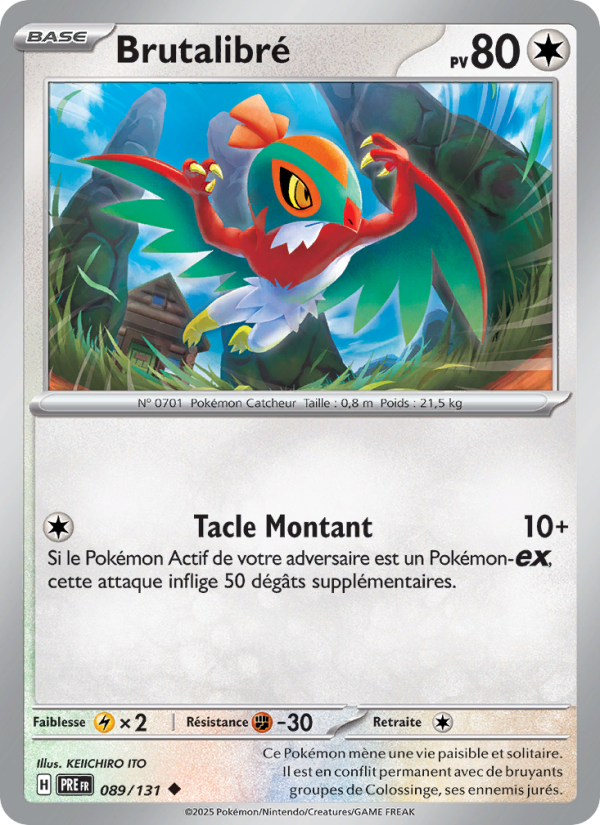 Brutalibré 089 — Évolutions Prismatiques (French Pokémon TCG card)