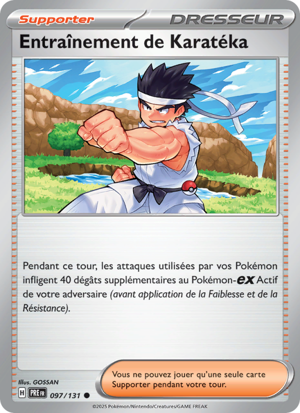 Entraînement de Karatéka 097 — Évolutions Prismatiques (French Pokémon TCG card)