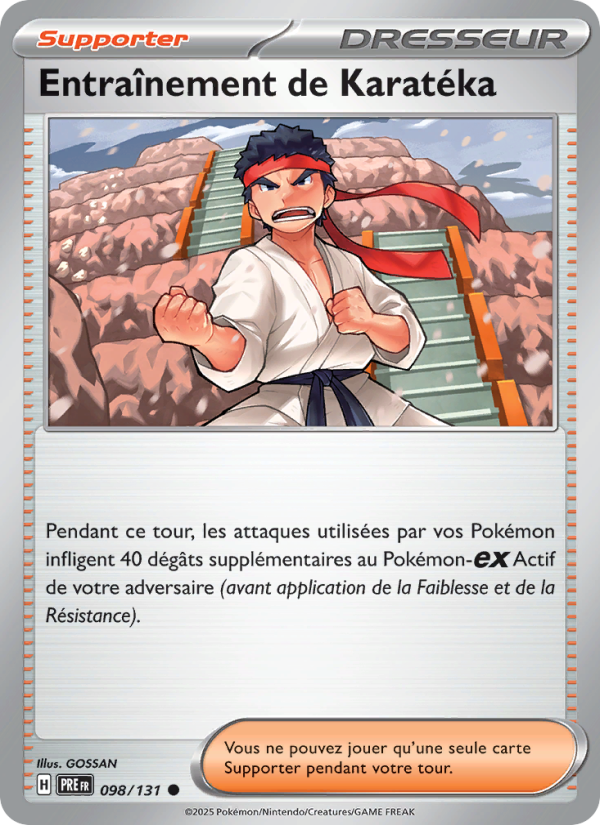 Entraînement de Karatéka 098 — Évolutions Prismatiques (French Pokémon TCG card)