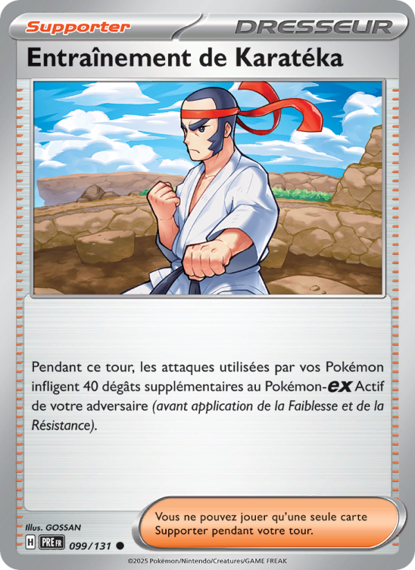 Entraînement de Karatéka 099 — Évolutions Prismatiques (French Pokémon TCG card)