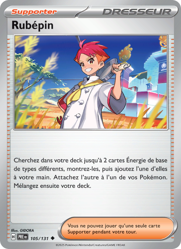 Rubépin 105 — Évolutions Prismatiques (French Pokémon TCG card)