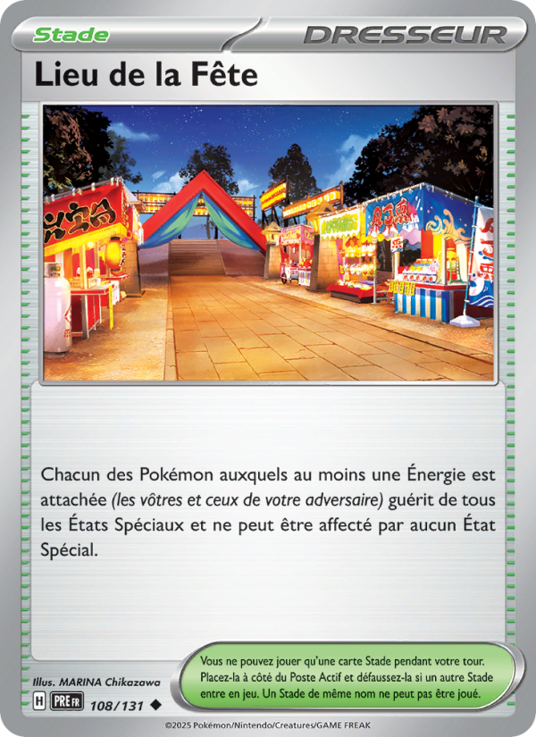 Lieu de la Fête 108 — Évolutions Prismatiques (French Pokémon TCG card)