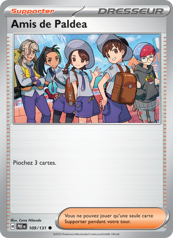 Amis de Paldea 109 — Évolutions Prismatiques (French Pokémon TCG card)