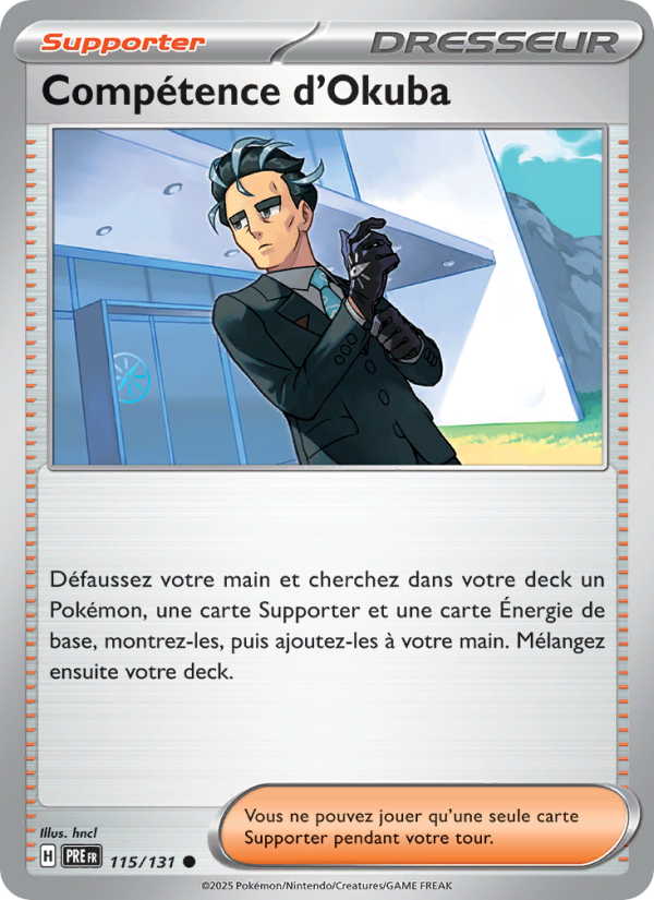 Compétence d'Okuba 115 — Évolutions Prismatiques (French Pokémon TCG card)