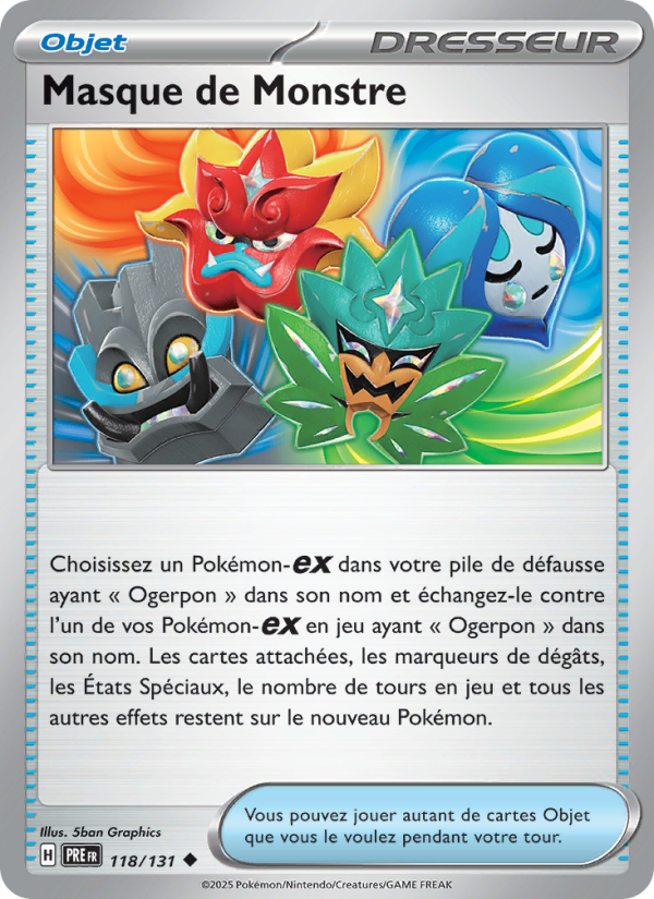 Masque de Monstre 118 — Évolutions Prismatiques (French Pokémon TCG card)