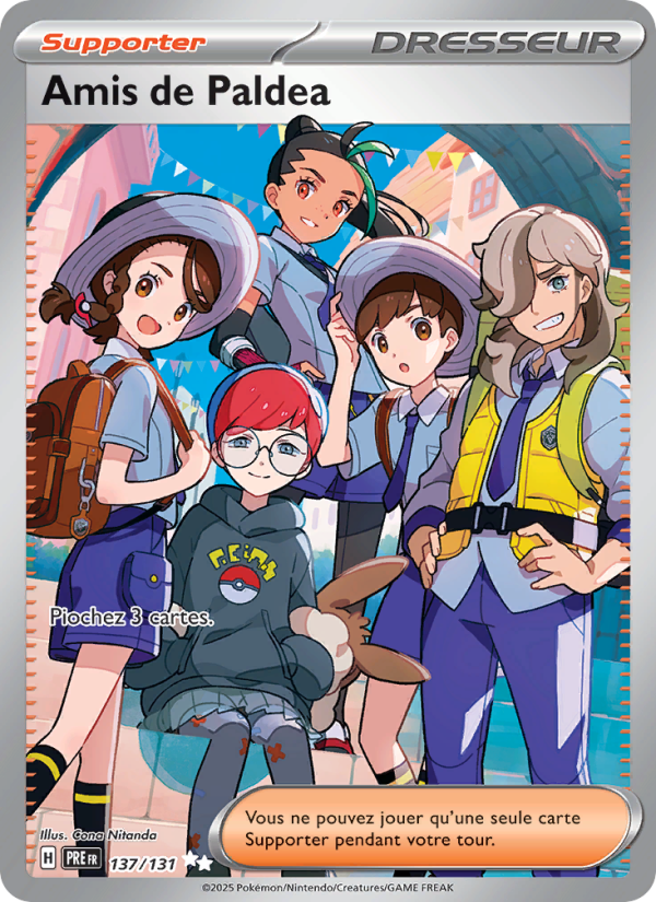 Amis de Paldea 137 — Évolutions Prismatiques (French Pokémon TCG card)