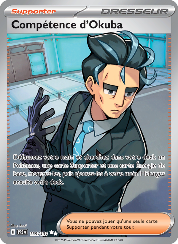 Compétence d'Okuba 139 — Évolutions Prismatiques (French Pokémon TCG card)