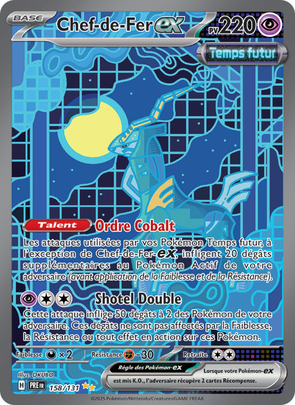 Chef-de-Fer-ex 158 — Évolutions Prismatiques (French Pokémon TCG card)