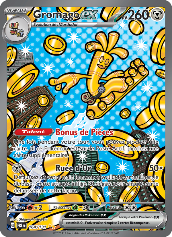 Gromago-ex 164 — Évolutions Prismatiques (French Pokémon TCG card)
