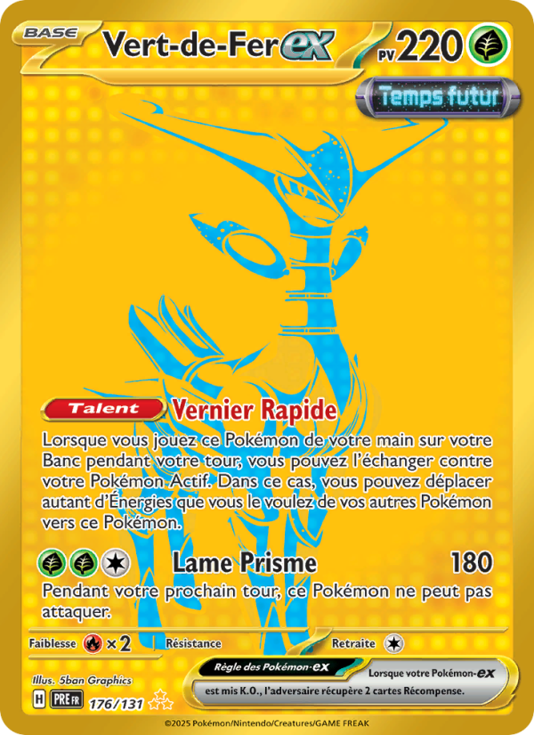 Vert-de-Fer-ex 176 — Évolutions Prismatiques (French Pokémon TCG card)
