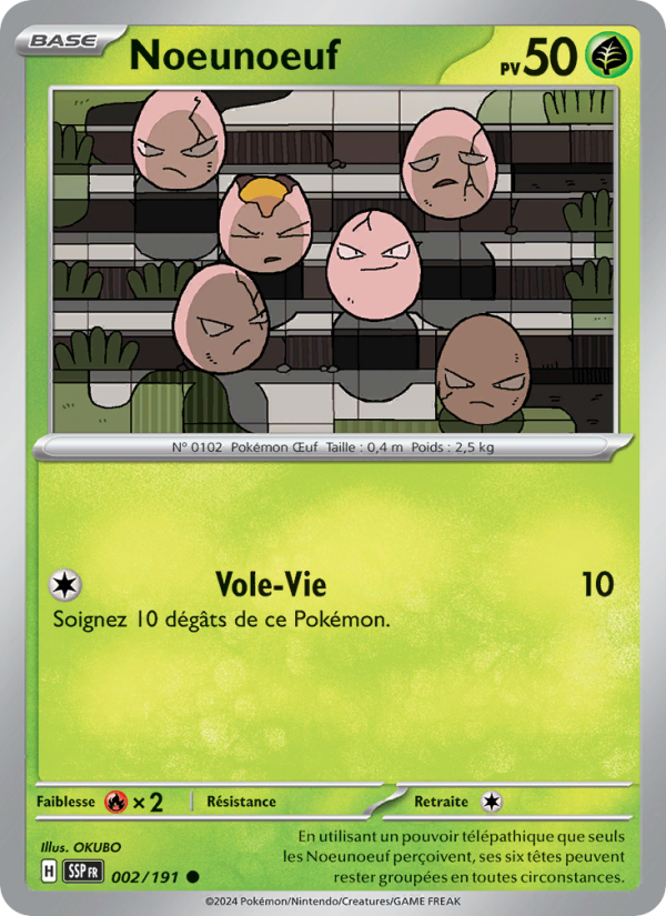 Noeunoeuf 002 — Étincelles Déferlantes (French Pokémon TCG card)