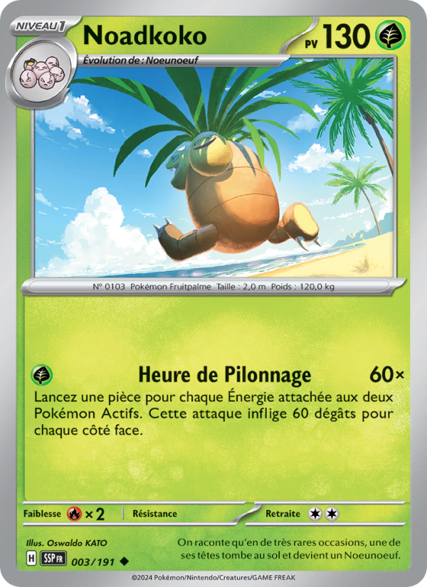 Noadkoko 003 — Étincelles Déferlantes (French Pokémon TCG card)