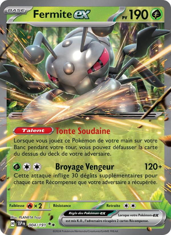 Fermite-ex 004 — Étincelles Déferlantes (French Pokémon TCG card)