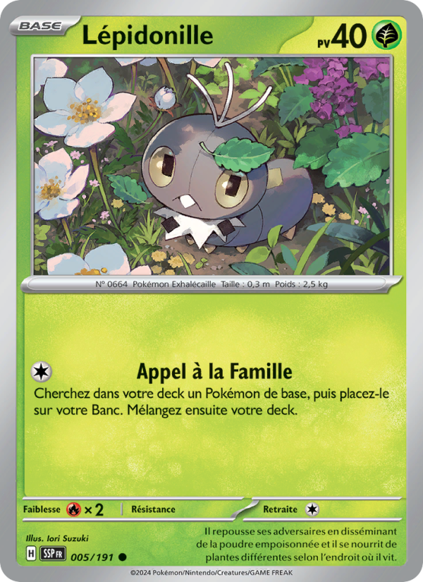 Lépidonille 005 — Étincelles Déferlantes (French Pokémon TCG card)