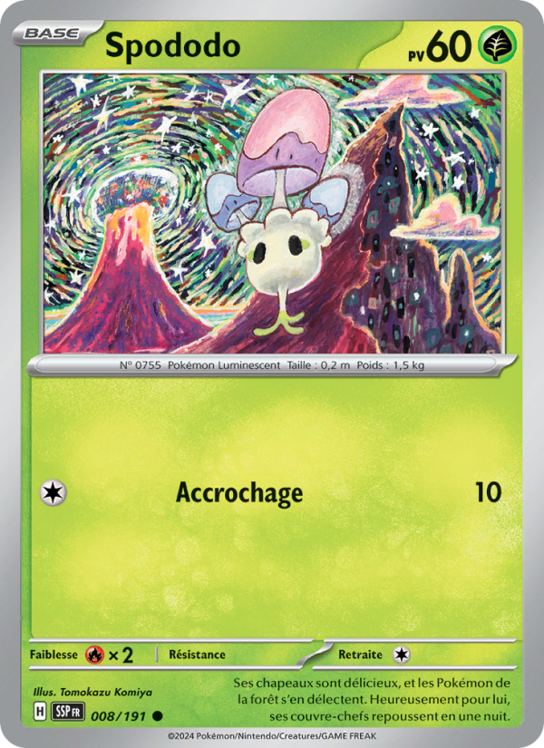 Spododo 008 — Étincelles Déferlantes (French Pokémon TCG card)