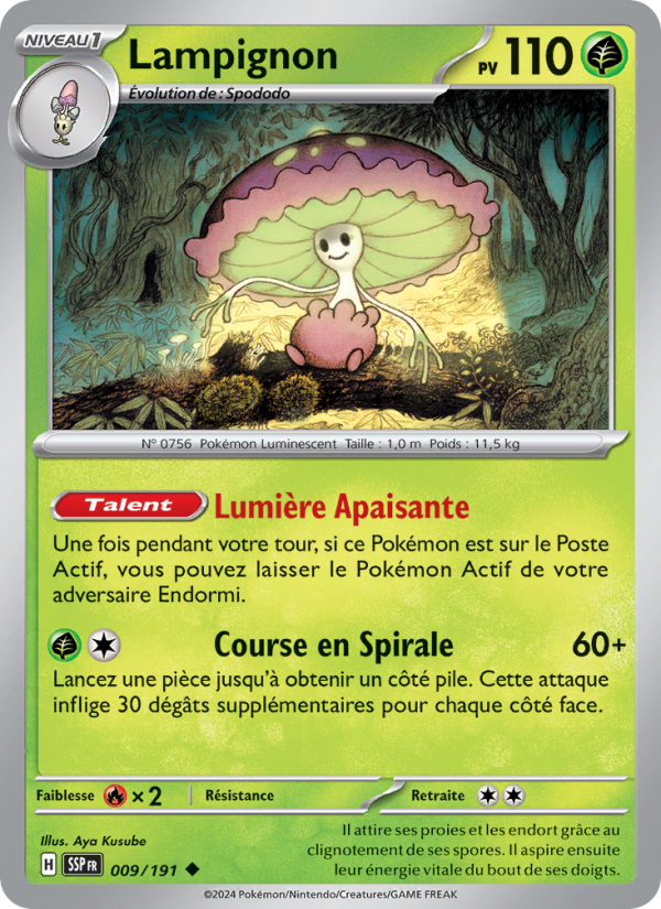 Lampignon 009 — Étincelles Déferlantes (French Pokémon TCG card)