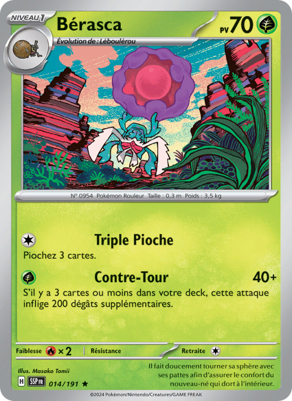 Bérasca 014 — Étincelles Déferlantes (French Pokémon TCG card)