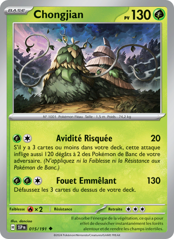 Chongjian 015 — Étincelles Déferlantes (French Pokémon TCG card)