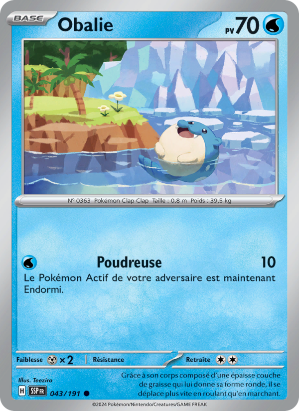 Obalie 043 — Étincelles Déferlantes (French Pokémon TCG card)