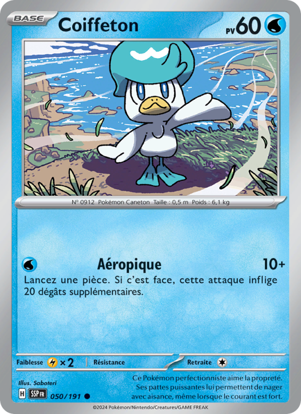 Coiffeton 050 — Étincelles Déferlantes (French Pokémon TCG card)