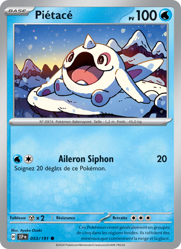 Piétacé 053 — Étincelles Déferlantes (French Pokémon TCG card)