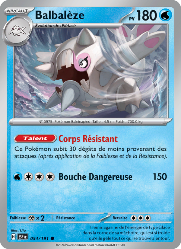 Balbalèze 054 — Étincelles Déferlantes (French Pokémon TCG card)