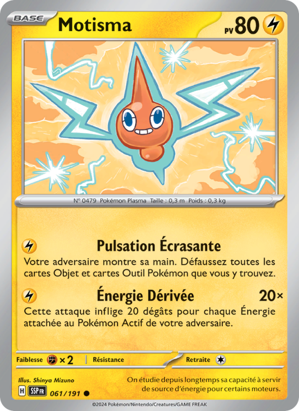Motisma 061 — Étincelles Déferlantes (French Pokémon TCG card)
