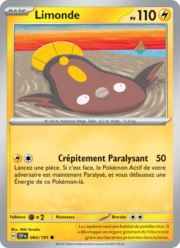 Limonde 064 — Étincelles Déferlantes (French Pokémon TCG card)