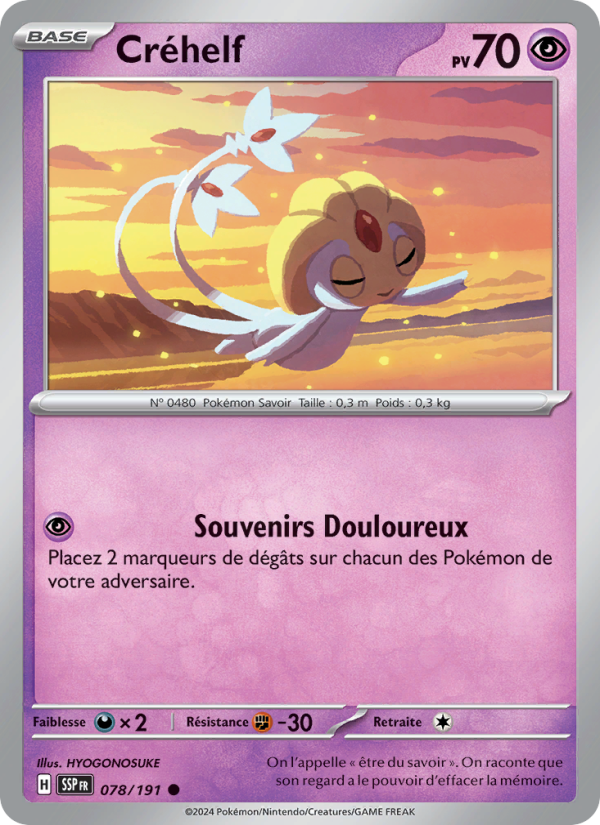 Créhelf 078 — Étincelles Déferlantes (French Pokémon TCG card)
