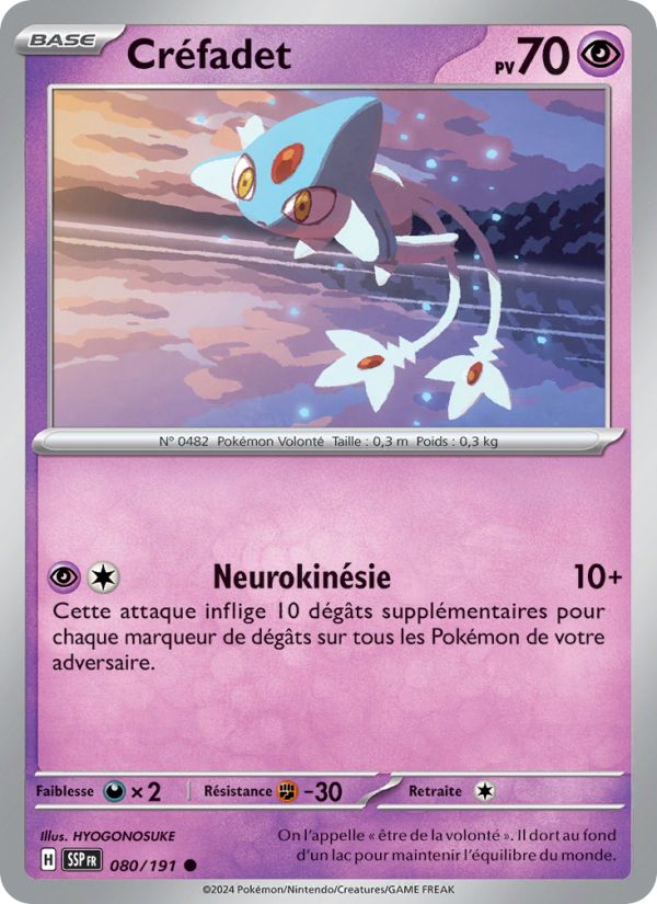 Créfadet 080 — Étincelles Déferlantes (French Pokémon TCG card)
