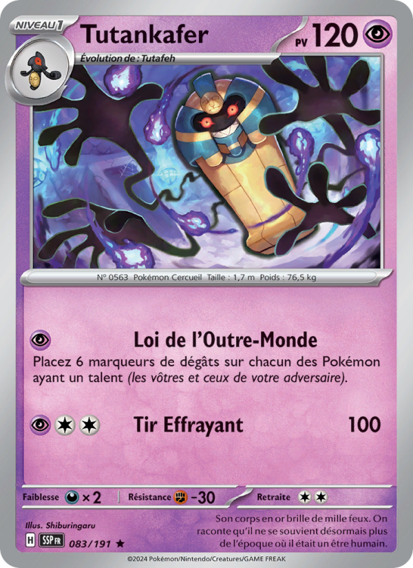Tutankafer 083 — Étincelles Déferlantes (French Pokémon TCG card)