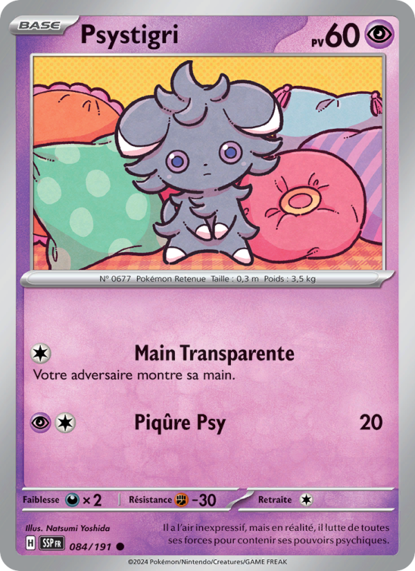 Psystigri 084 — Étincelles Déferlantes (French Pokémon TCG card)