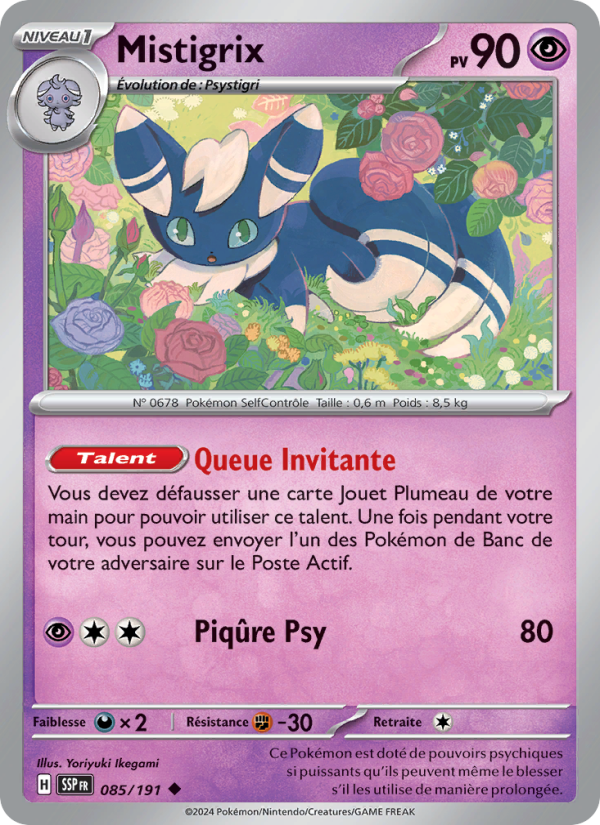 Mistigrix 085 — Étincelles Déferlantes (French Pokémon TCG card)
