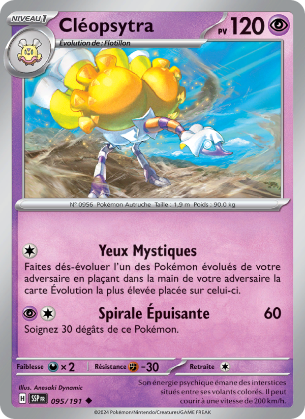 Cléopsytra 095 — Étincelles Déferlantes (French Pokémon TCG card)