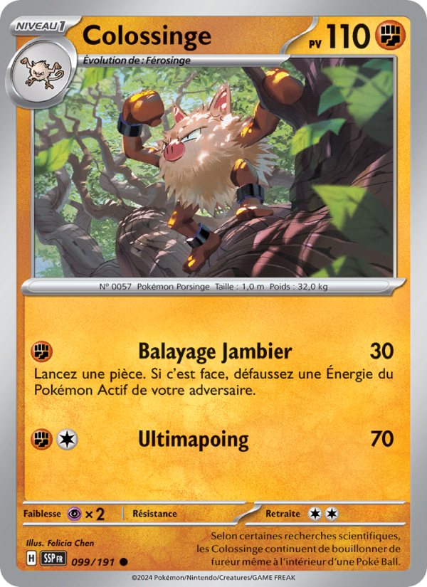 Colossinge 099 — Étincelles Déferlantes (French Pokémon TCG card)