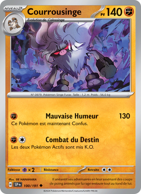 Courrousinge 100 — Étincelles Déferlantes (French Pokémon TCG card)