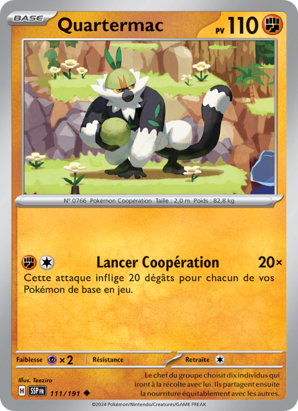 Quartermac 111 — Étincelles Déferlantes (French Pokémon TCG card)