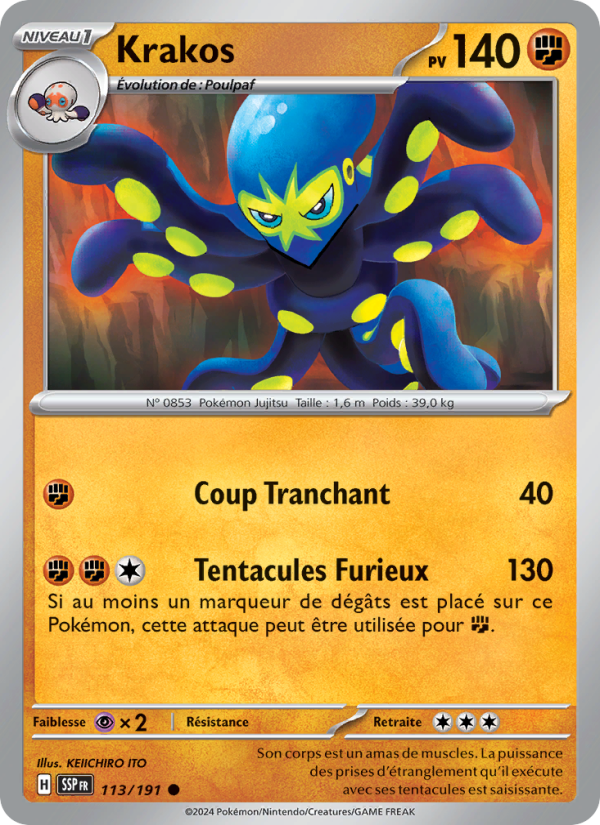 Krakos 113 — Étincelles Déferlantes (French Pokémon TCG card)