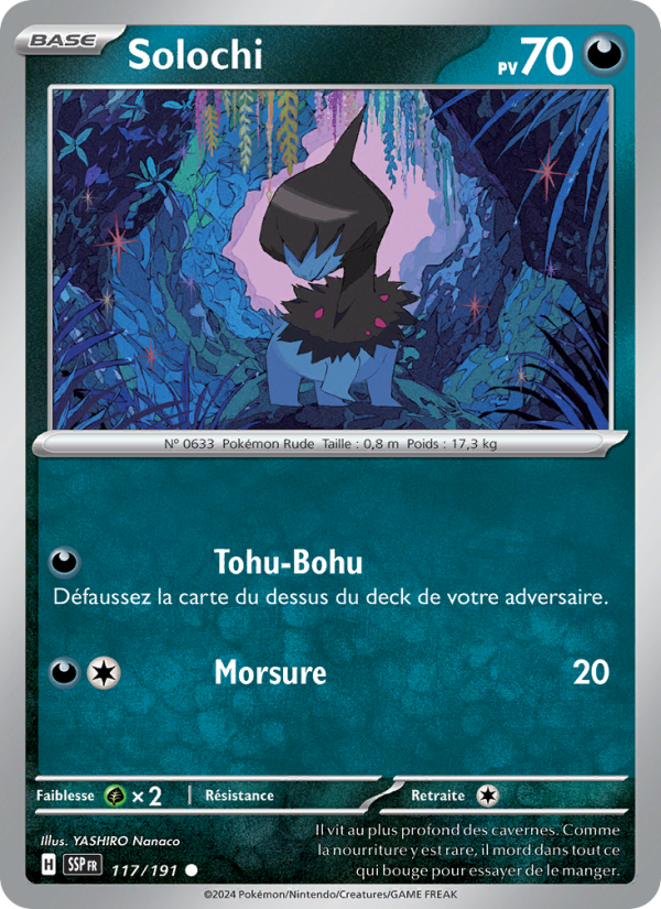 Solochi 117 — Étincelles Déferlantes (French Pokémon TCG card)